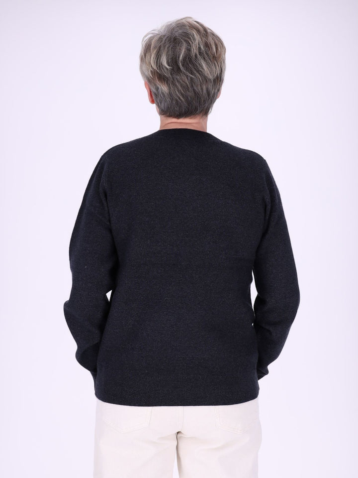 Damen Strickpullover Nadja in Night Sky – weich, elegant & zeitlos