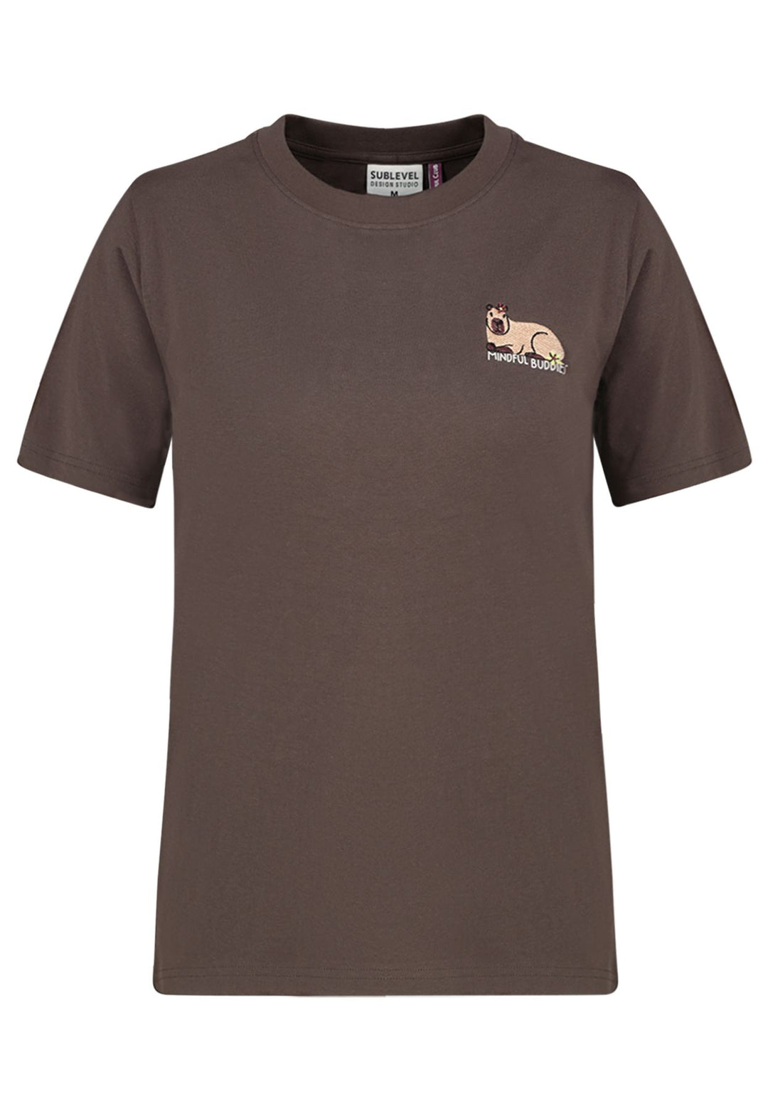 T-Shirt Damen Capybara Stickerei