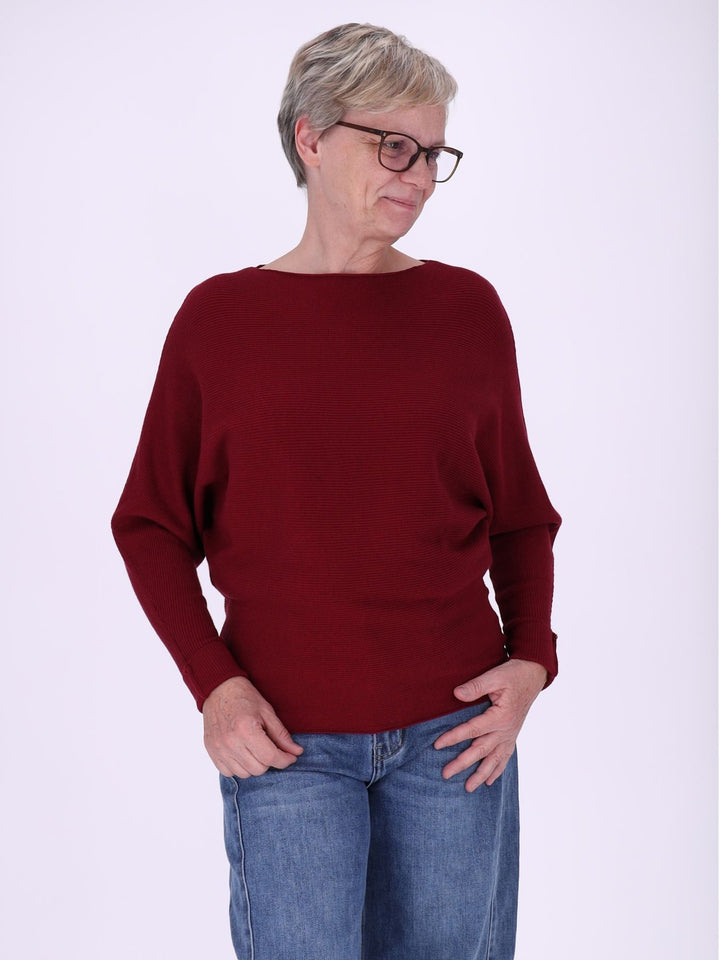 Strickpullover Damen Fledermaus Arme