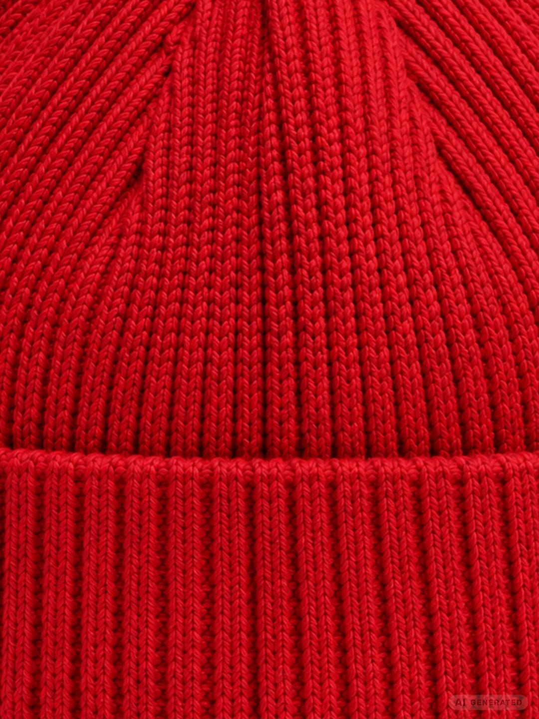 Strickmütze Damen mit Herz Ton-in-Ton – Rot