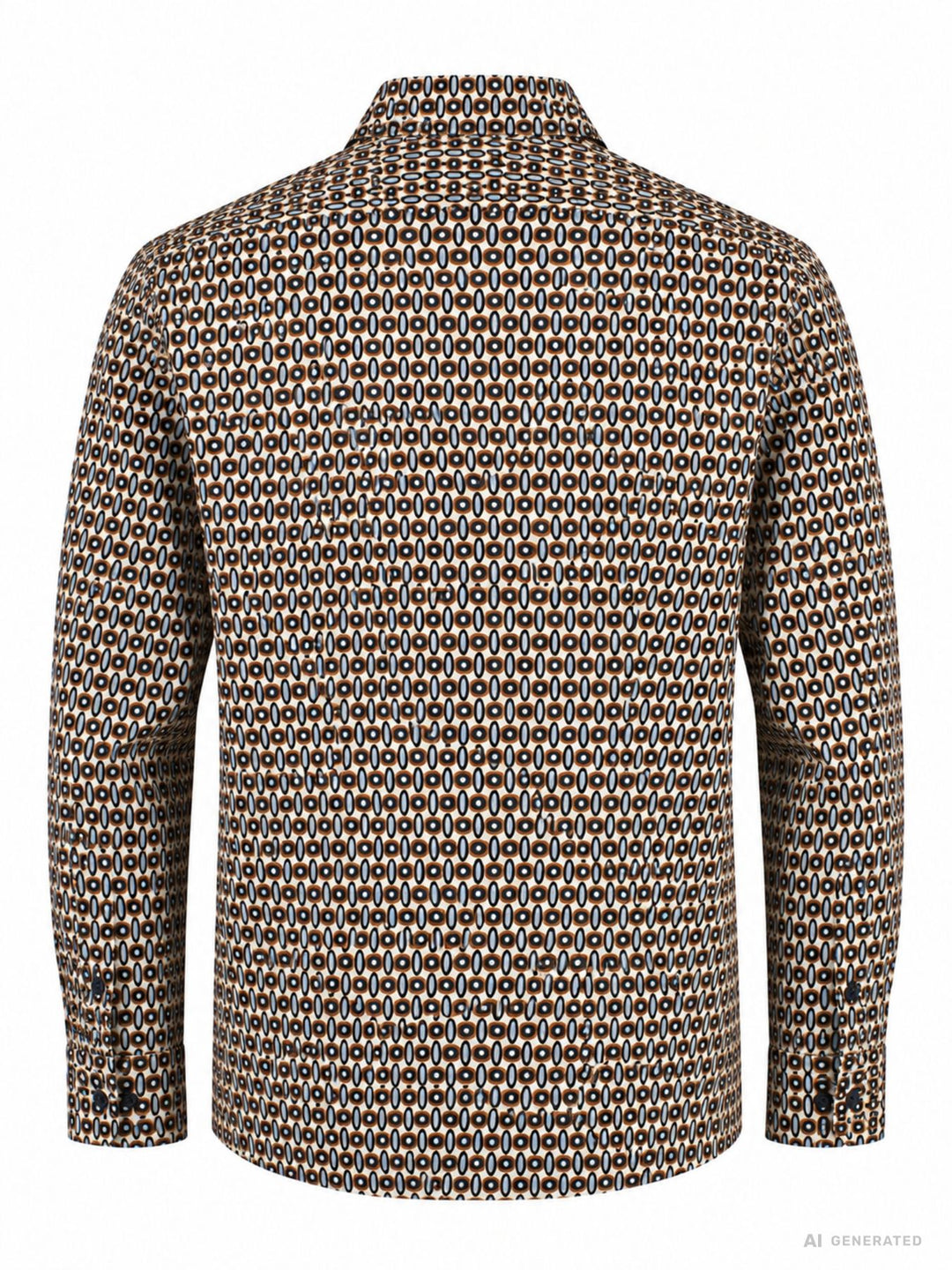Hemd Herren Retromuster