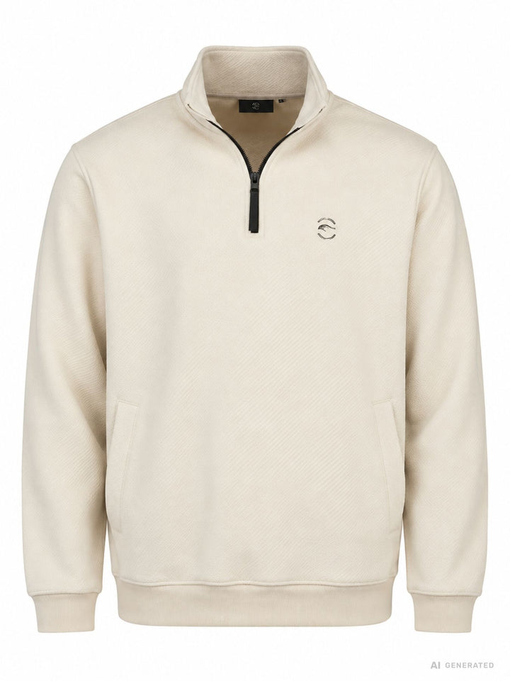 Pullover Herren Kragen Reißverschluss