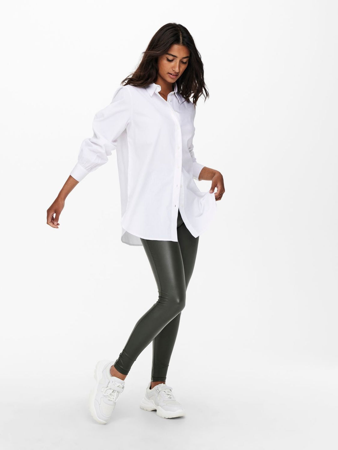 ONLY Nora Bluse Langarm Baumwolle