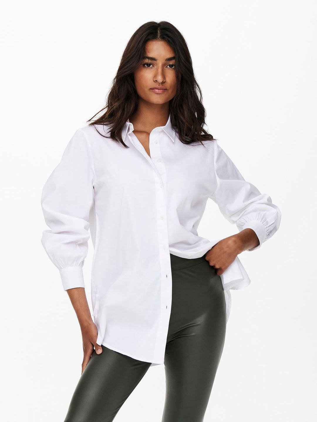 ONLY Nora Bluse Langarm Baumwolle