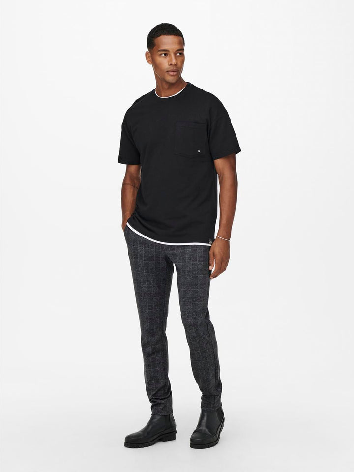 ONLY & SONS Slim Check Chino Hose