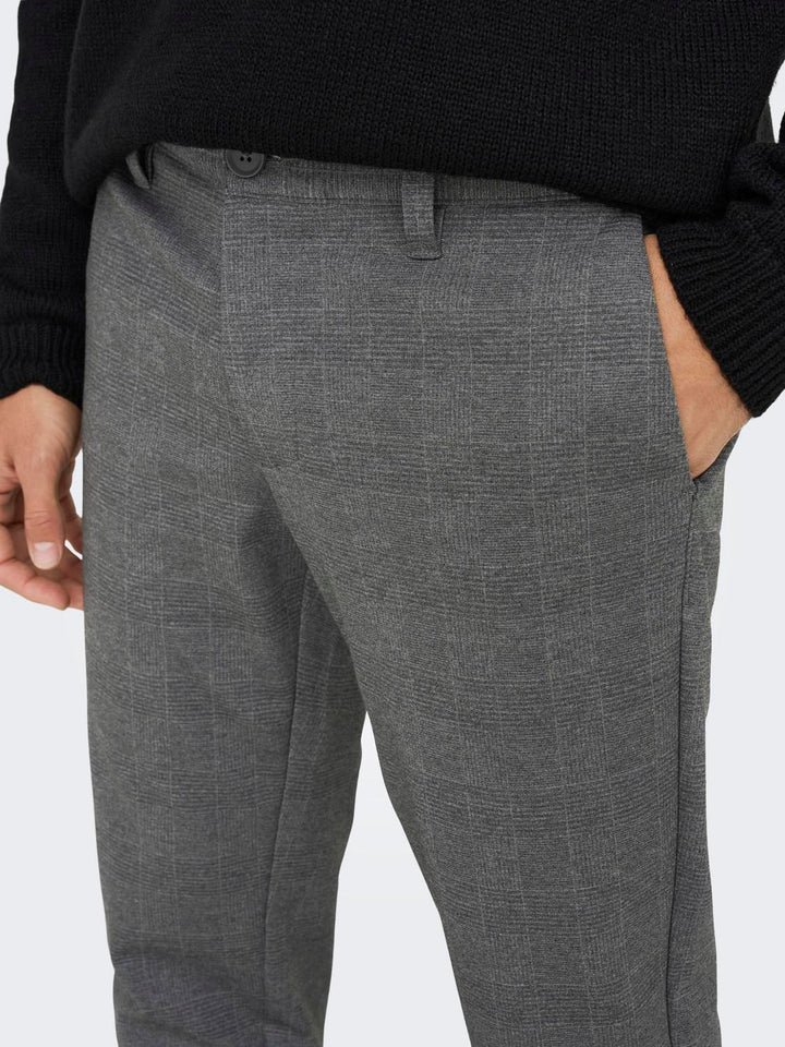 ONLY & SONS Slim Check Chino Hose