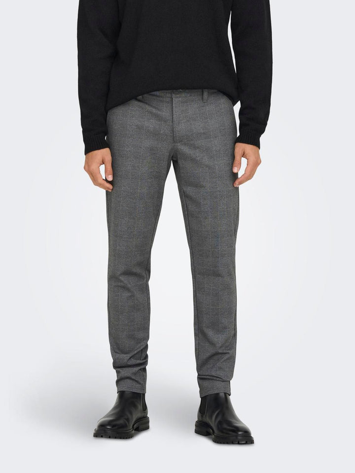 ONLY & SONS Slim Check Chino Hose