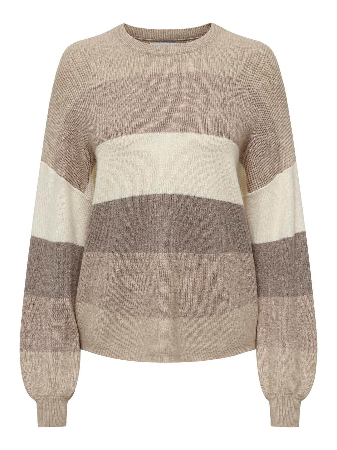Damen Strickpulli Feather Gray/W. BEIGE/WHITECAP