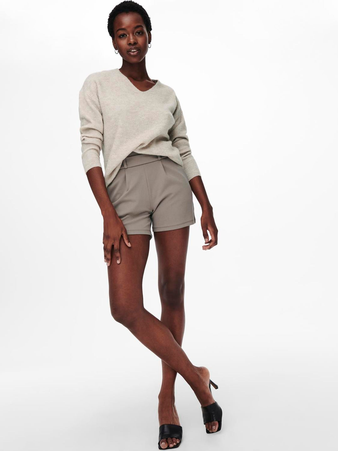 ONLY Strickpullover Damen V-Ausschnitt