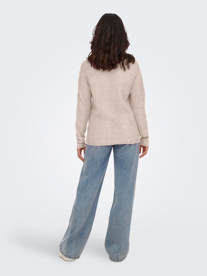 ONLY Strickpullover Damen V-Ausschnitt