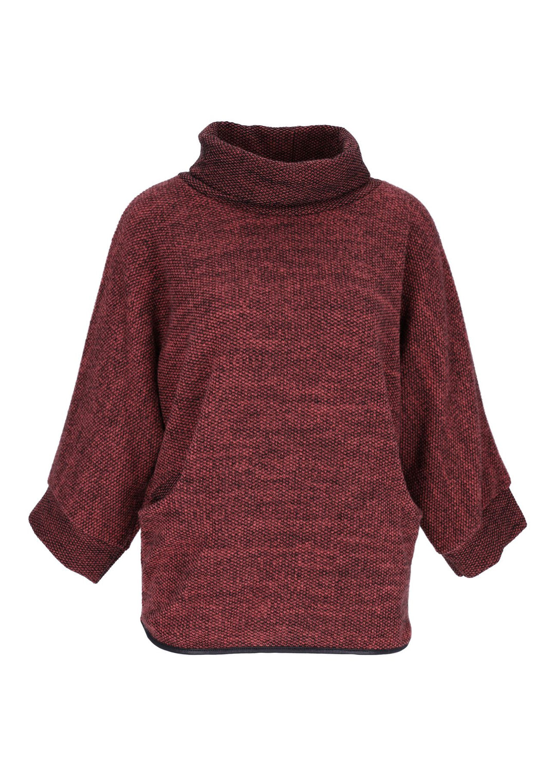 Damen Shirt mit Rollkragen in Lachs