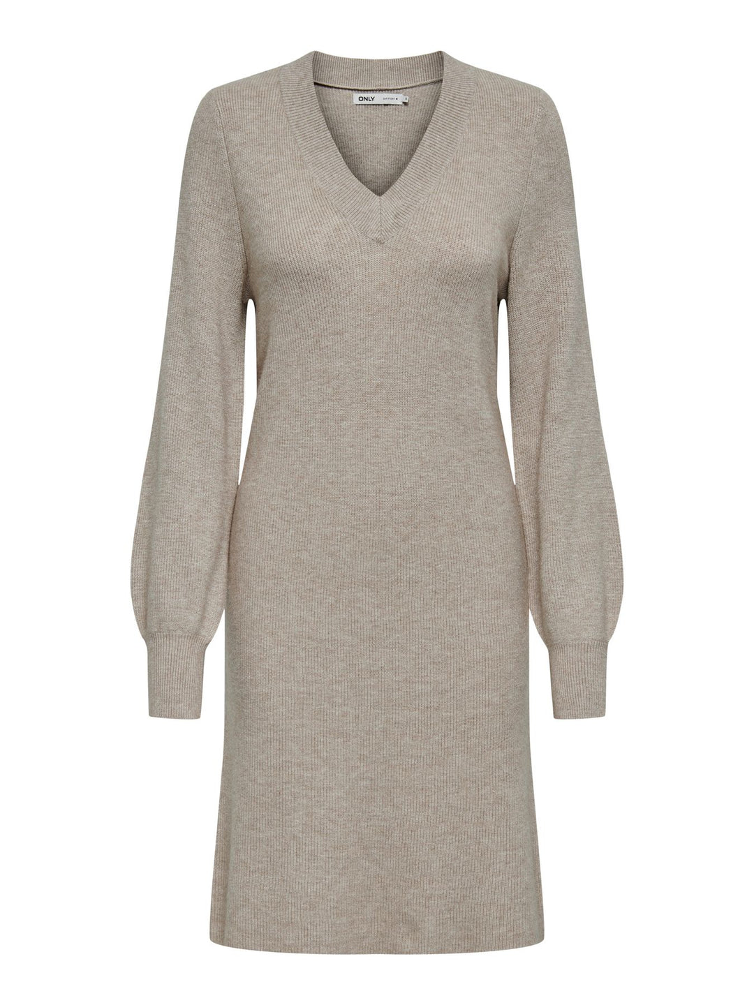 ONLY Katia Langarm Kleid V-Ausschnitt