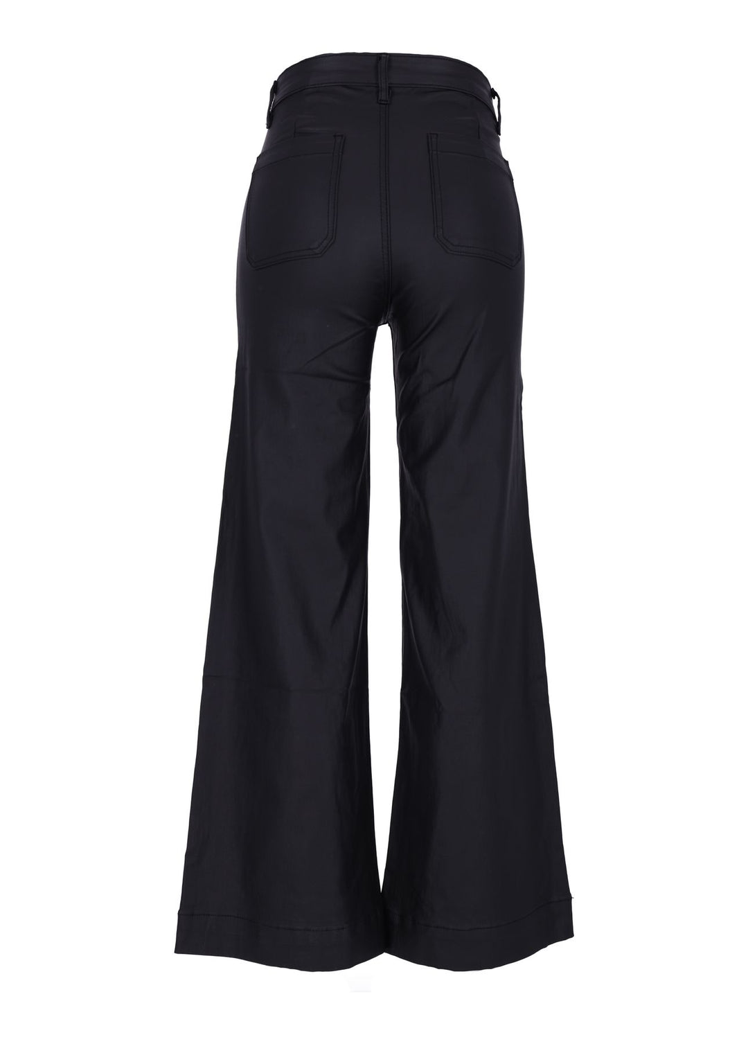 Splash of Color Coated Wide-Leg Jeans