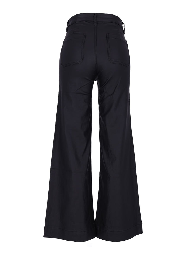 Splash of Color Coated Wide-Leg Jeans