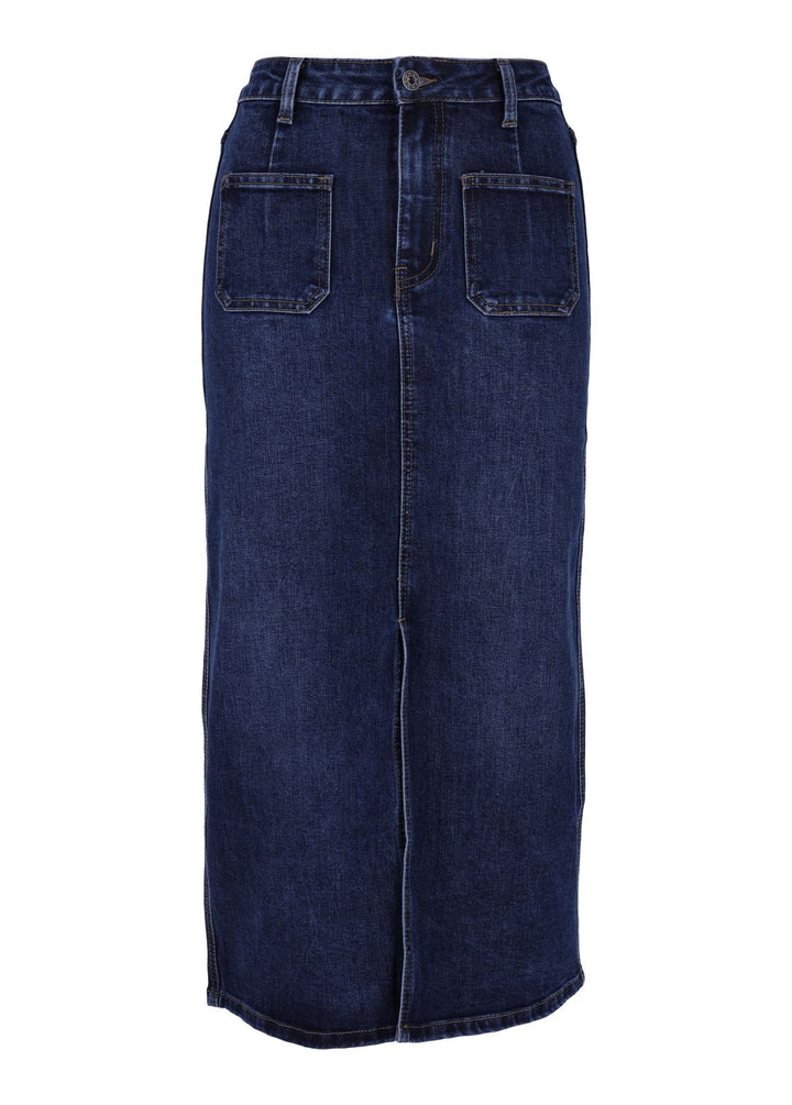 Splash of Color Jeansrock Midi