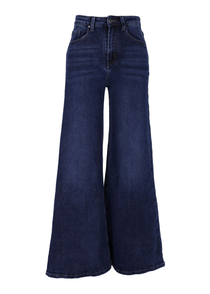 Splash of Color Wide-Leg-Jeans Damen