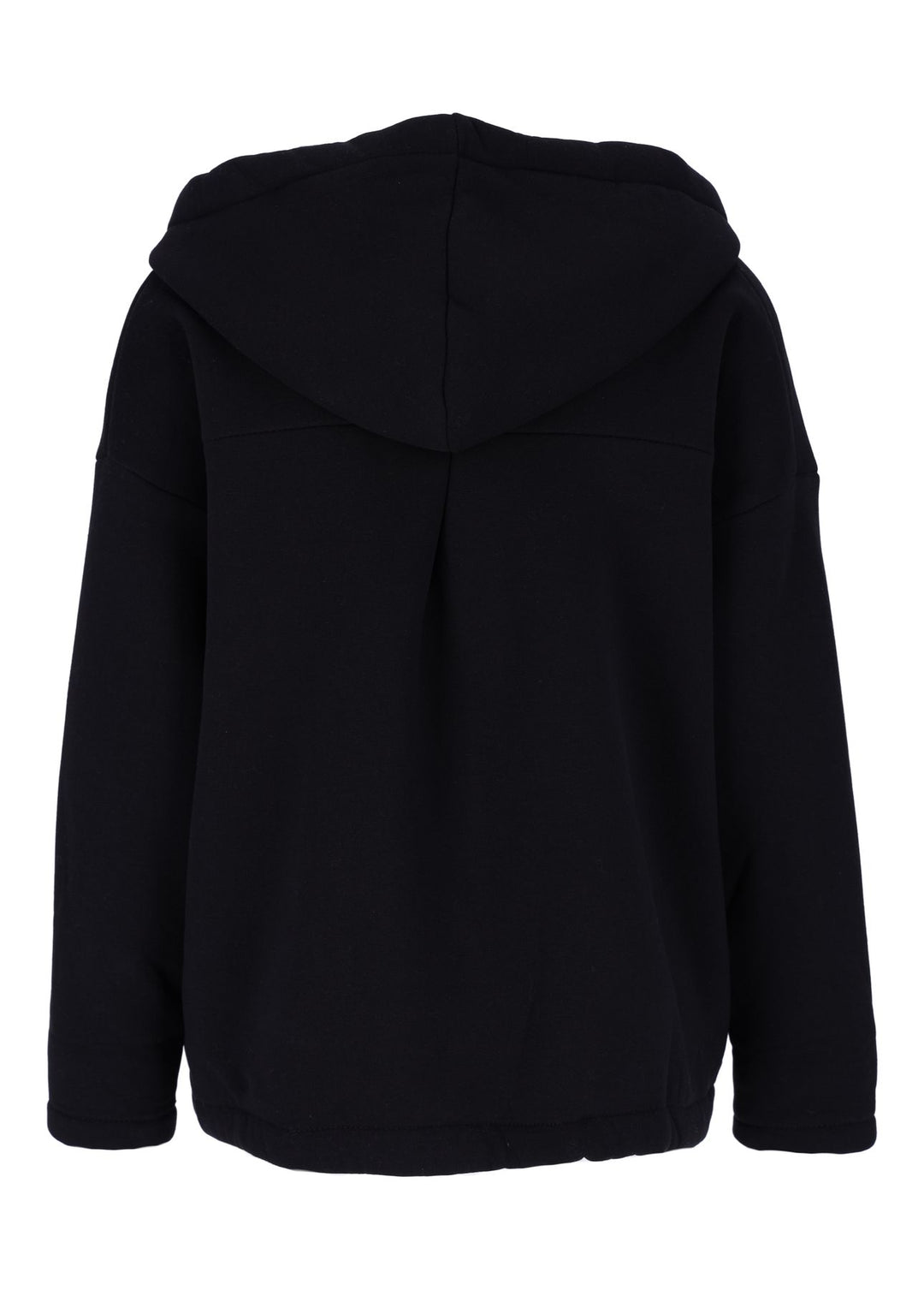 Damen Sweatjacke mit Leo-Details  – Schwarz