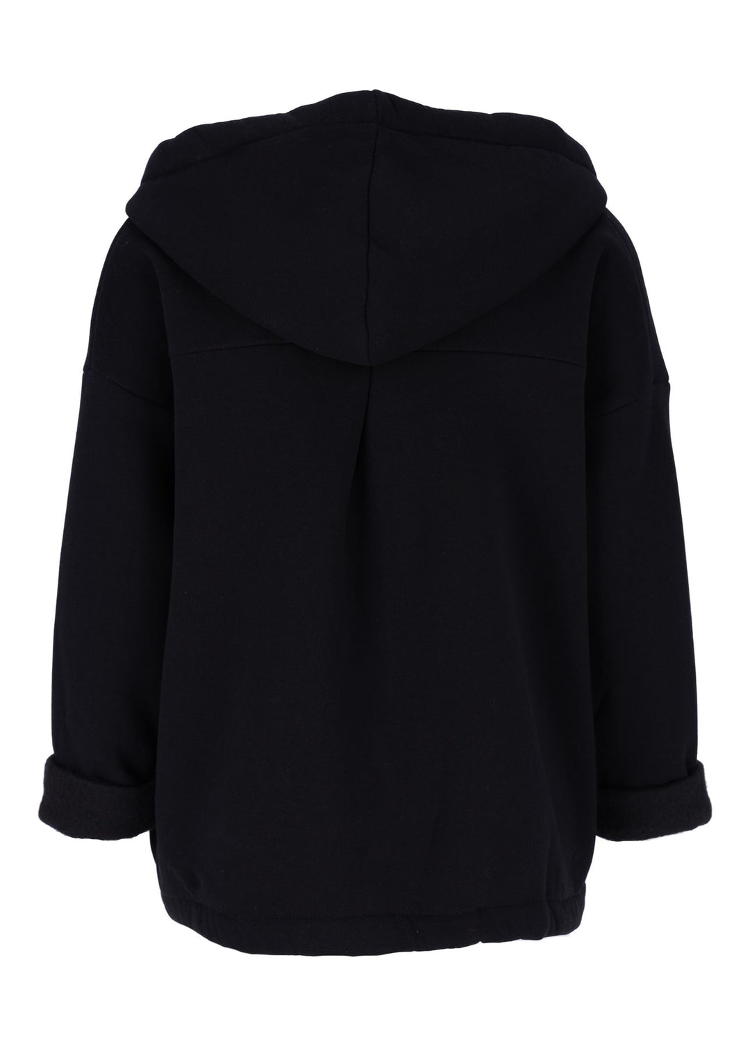 Damen Sweatjacke mit Leo-Details  – Schwarz