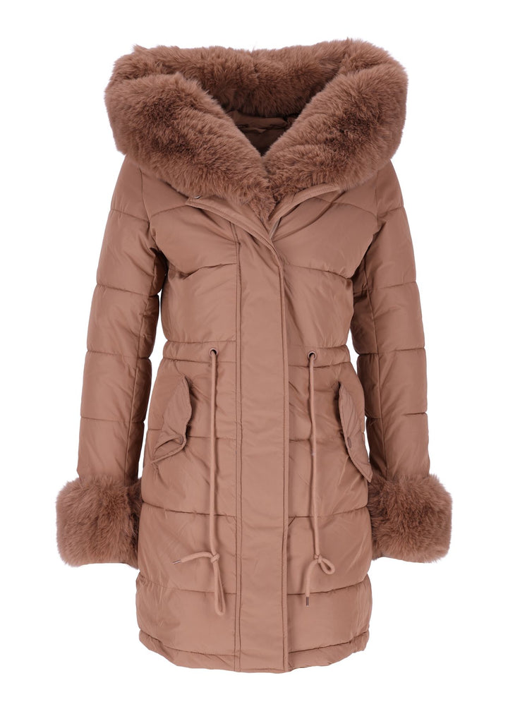 Splash of Color Steppjacke mit Kapuze