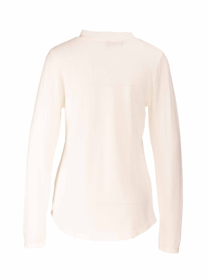 Splash of Color Strick Shirt Knopfleiste