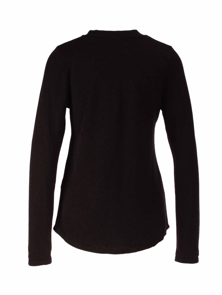 Splash of Color Strick Shirt Knopfleiste
