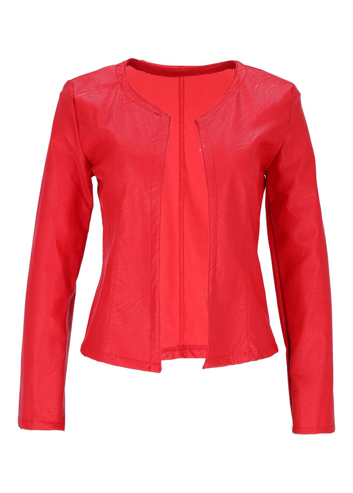 Splash of Color Fakelederjacke kurz