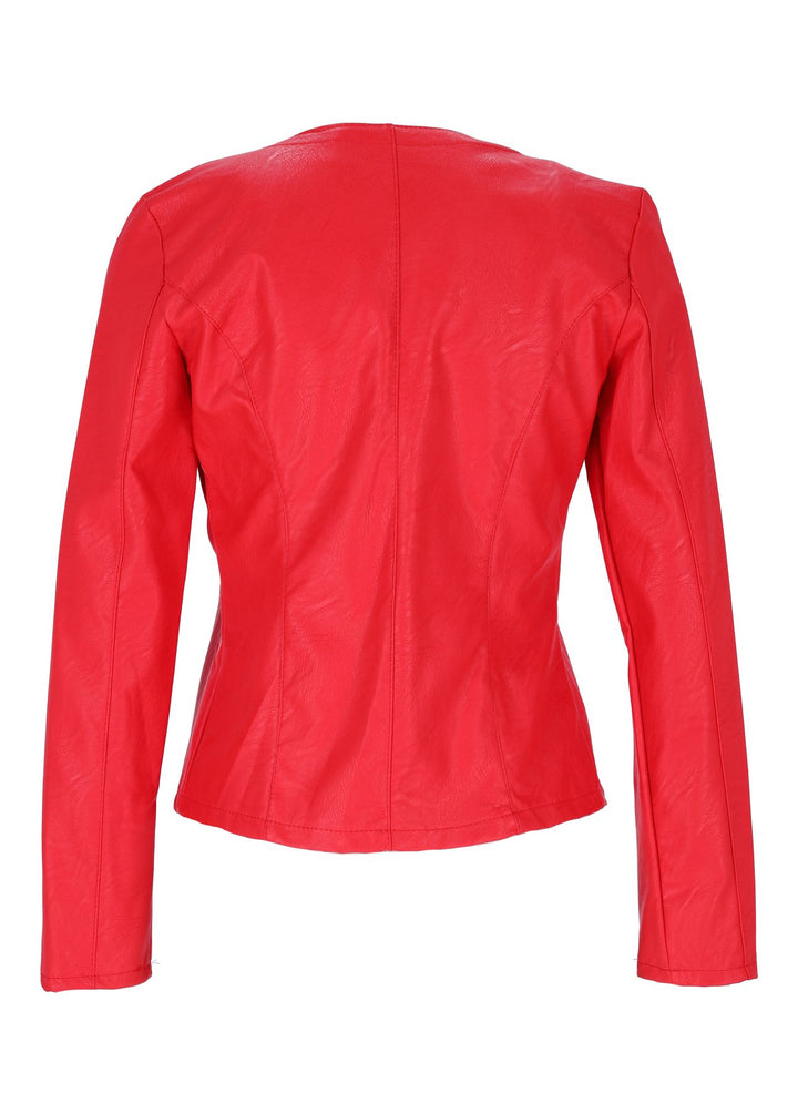Splash of Color Fakelederjacke kurz