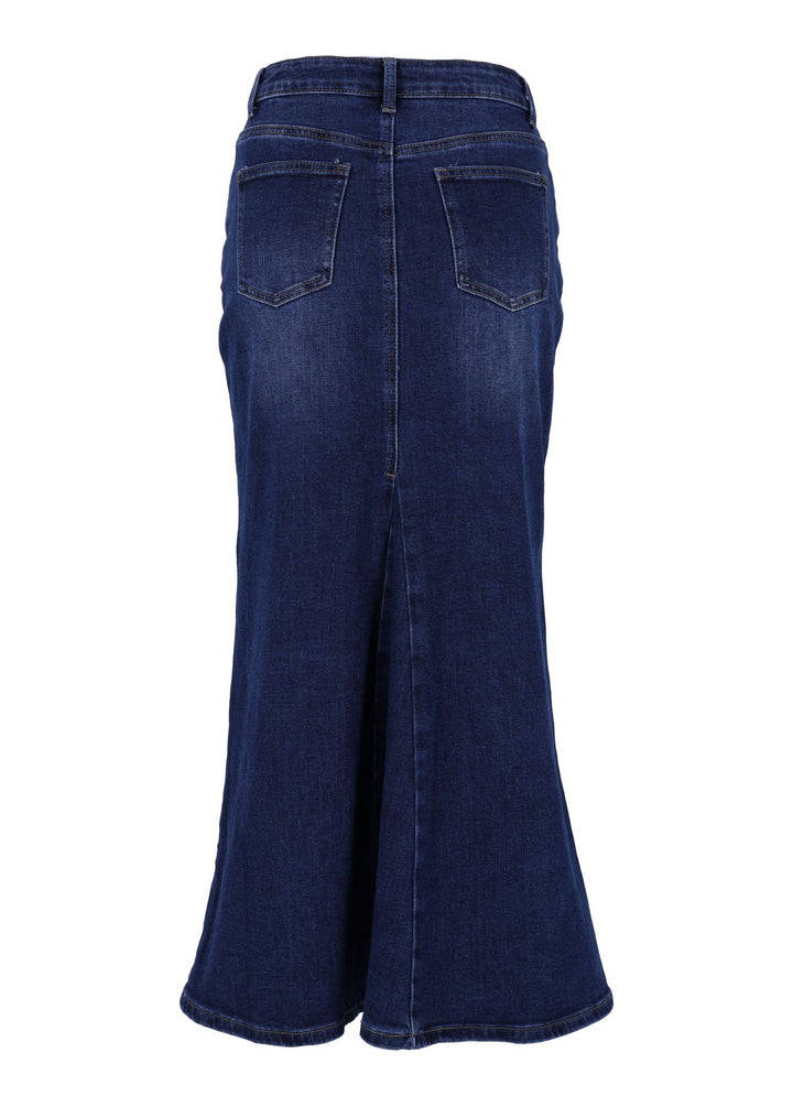 Splash of Color Jeansrock lang
