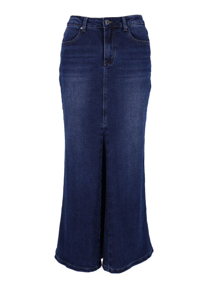 Splash of Color Jeansrock lang