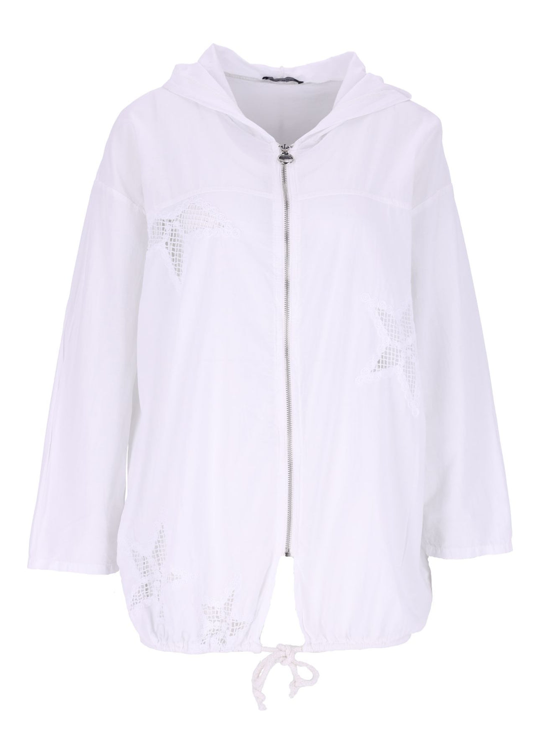 Damen Shirtjacke mit Kapuze Baumwolle