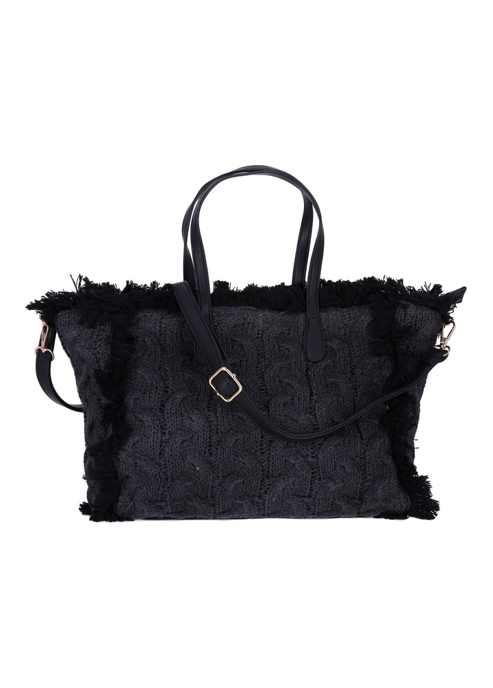 Splash of Color Strick-Tasche Kunstleder