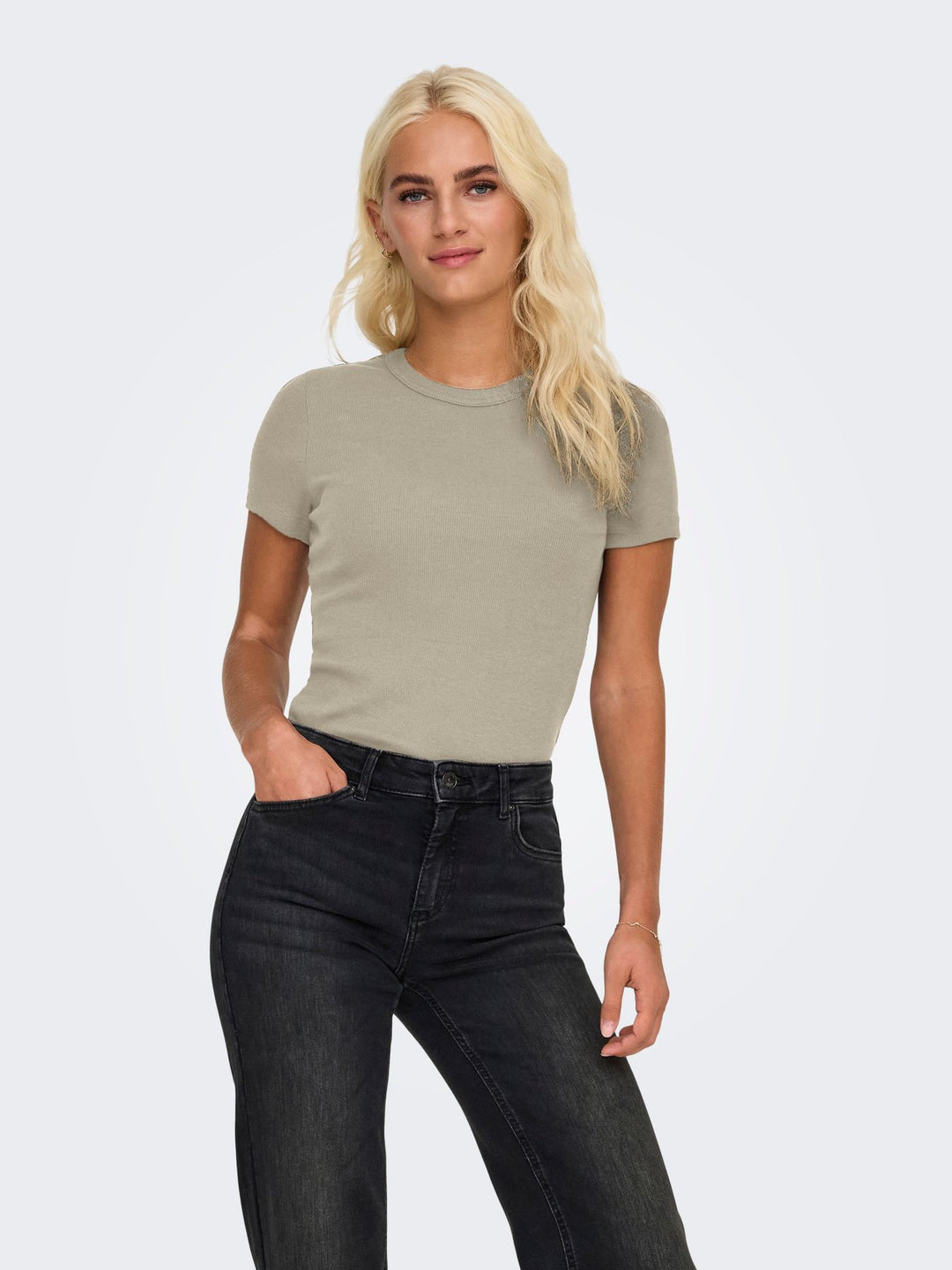 ONLY T-Shirt Rundhals Kurzarm Damen