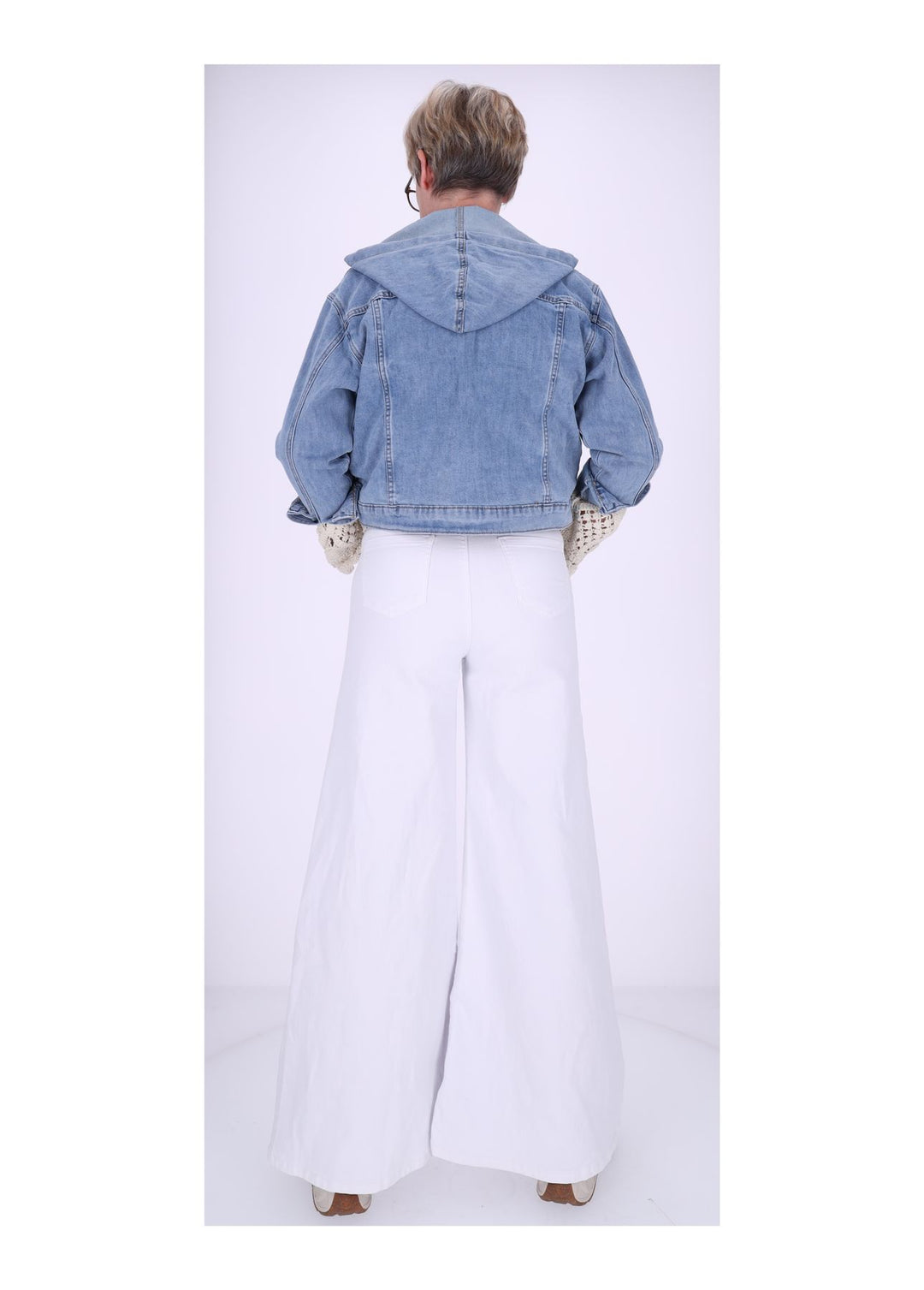 Splash of Color Damen Jeans weites Bein