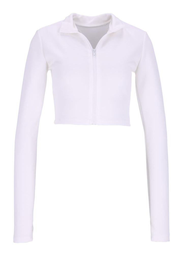 Damen Sweatjacke Stehkragen Splash of Color