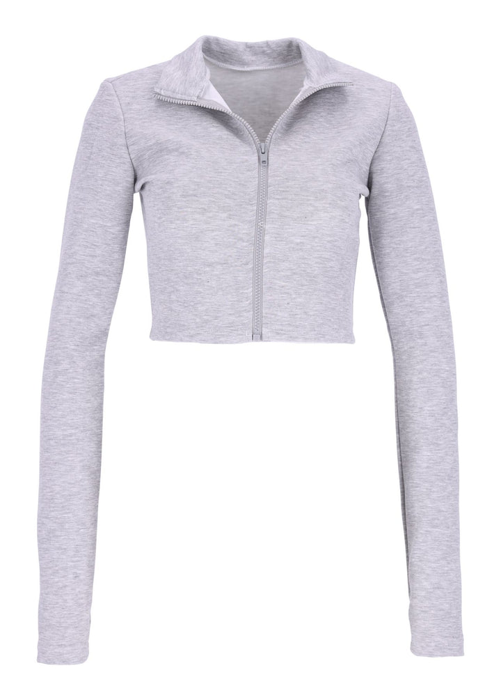 Damen Sweatjacke Stehkragen Splash of Color