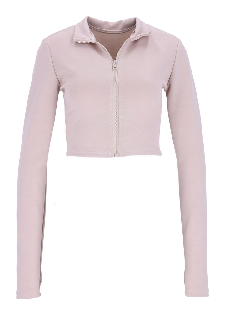 Damen Sweatjacke Stehkragen Splash of Color