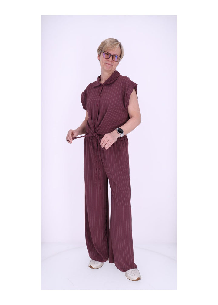 Splash of Color Damen Hose Nadelstreifen