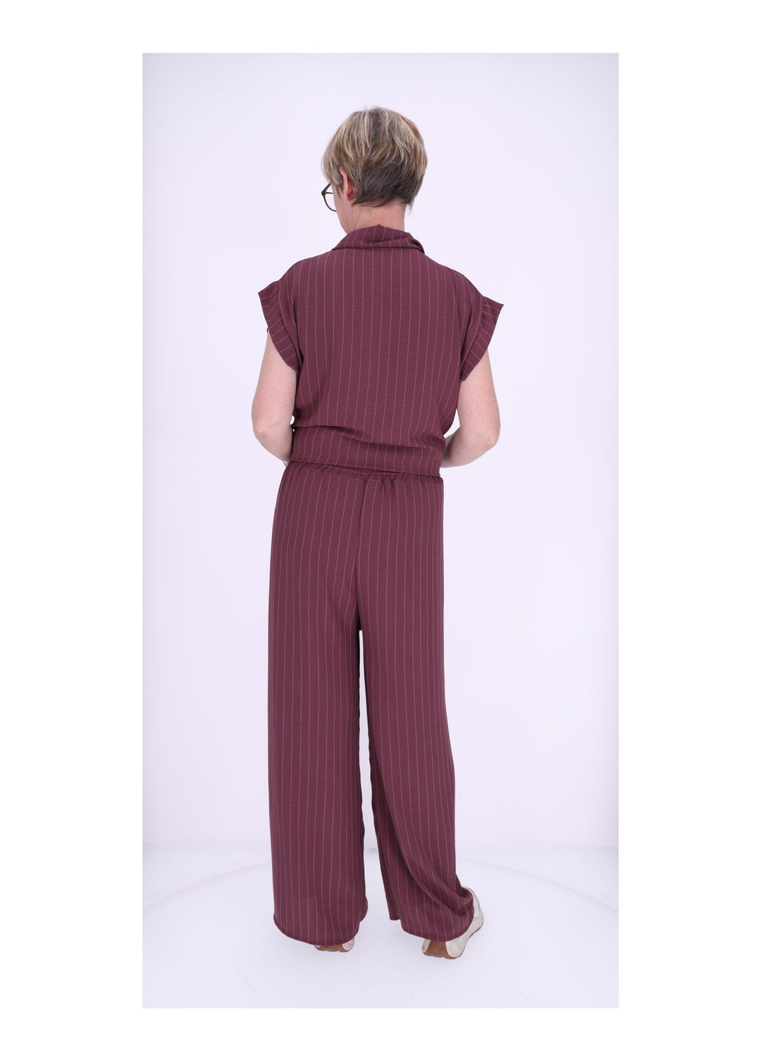 Splash of Color Damen Hose Nadelstreifen