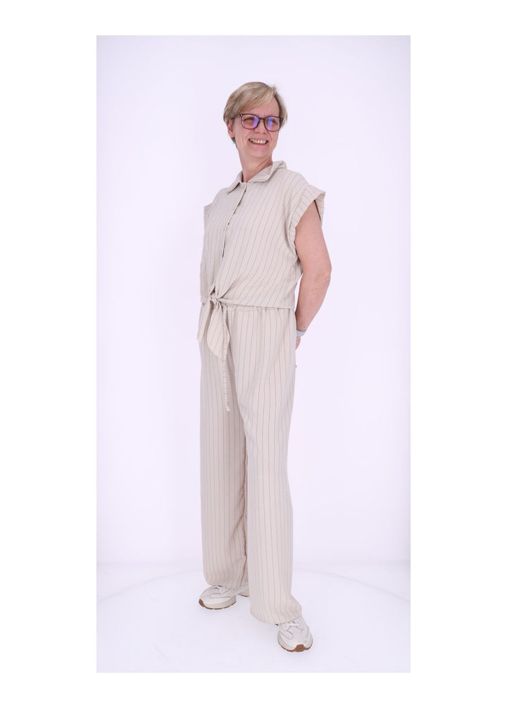 Splash of Color Damen Hose Nadelstreifen