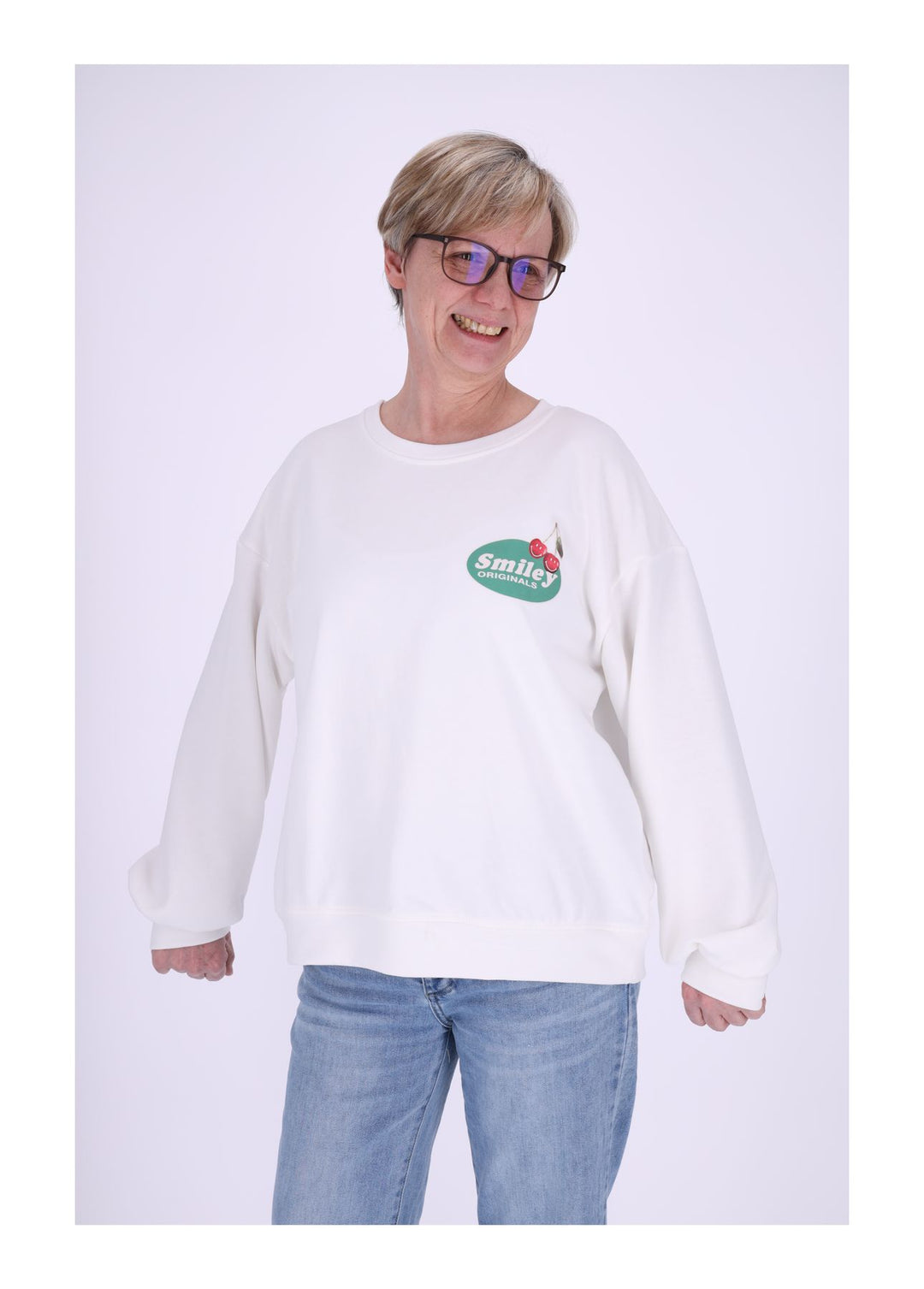 Splash of Color Damen Sweatshirt Kirschen