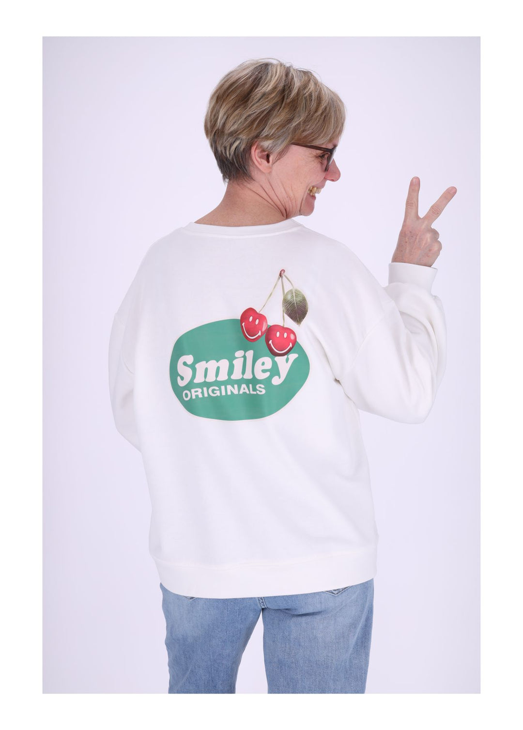 Splash of Color Damen Sweatshirt Kirschen