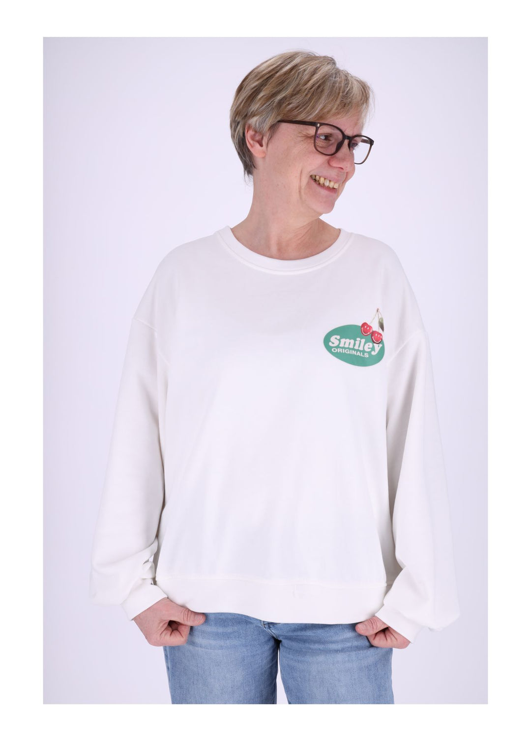 Splash of Color Damen Sweatshirt Kirschen