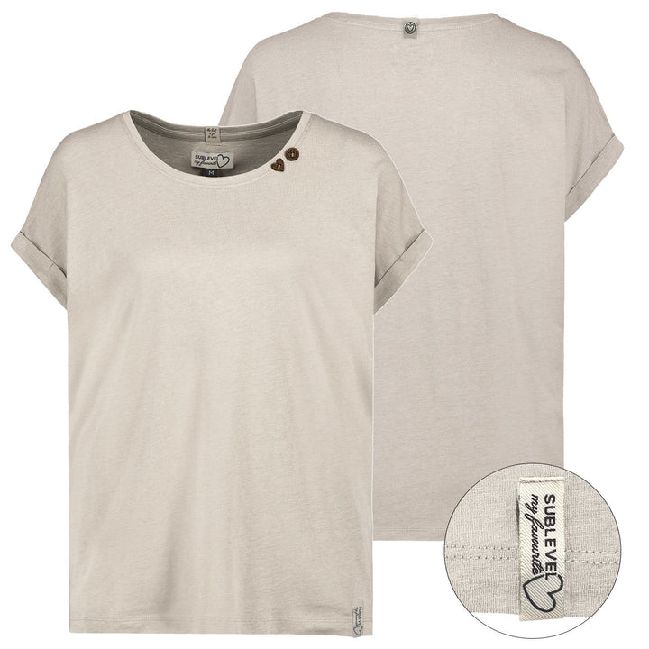 Authentic Style Damen T-Shirt weit Rundhals