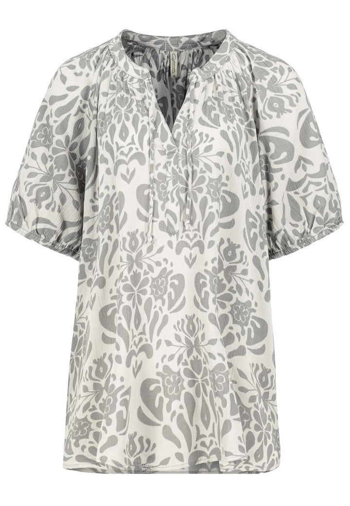 Authentic Style Bluse Kurzarm Viskose