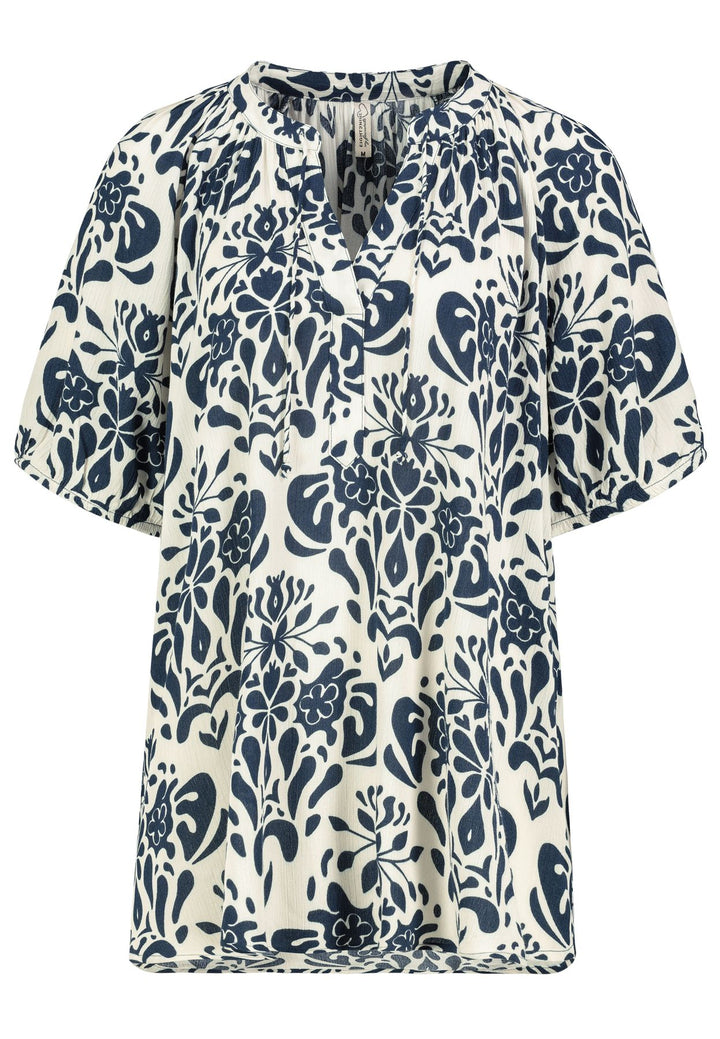 Authentic Style Bluse Kurzarm Viskose