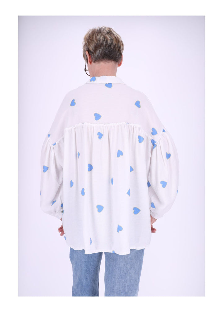 Splash of Color Langarm Bluse Babydoll