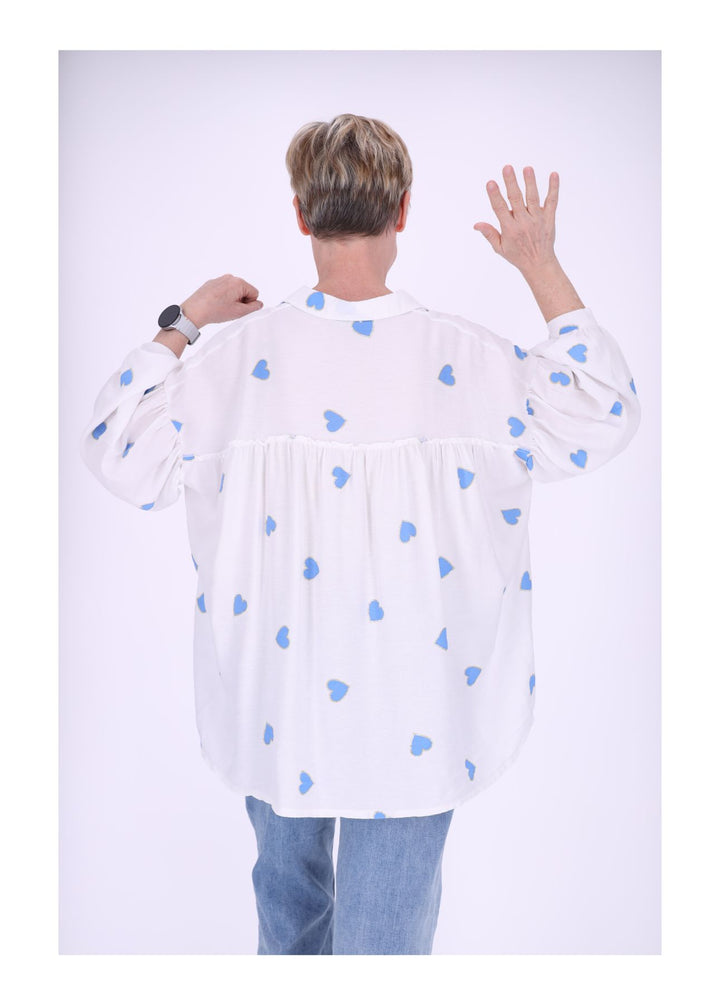 Splash of Color Langarm Bluse Babydoll