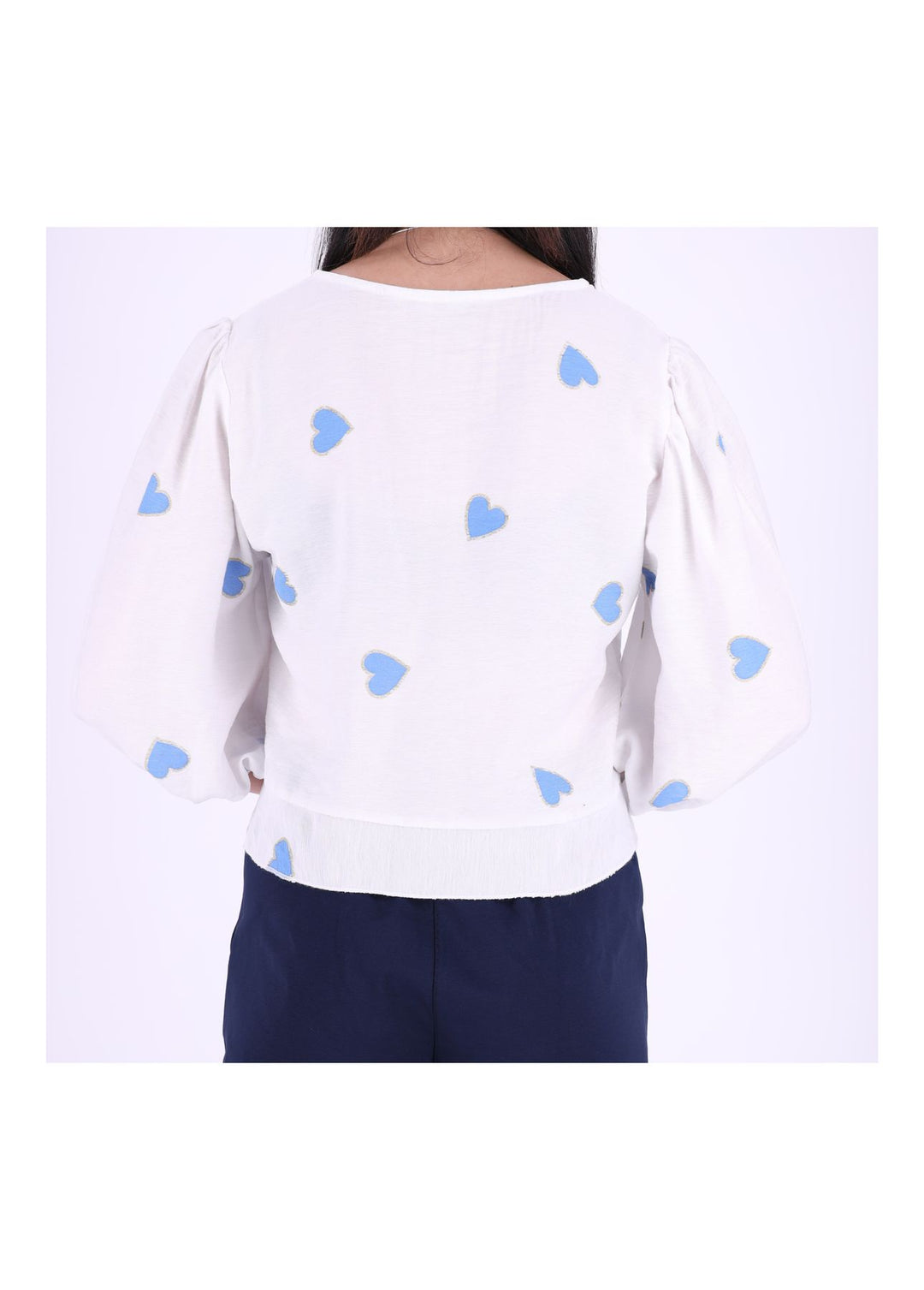 Splash of Color Damen Shirt kurz Raffung