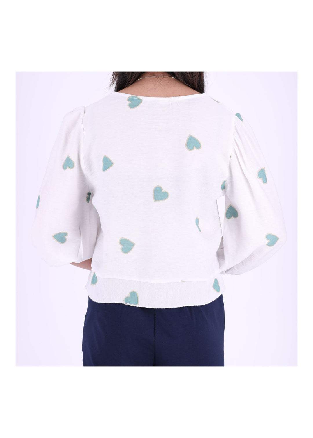 Splash of Color Damen Shirt kurz Raffung