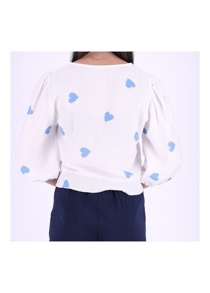 Splash of Color Damen Shirt kurz Raffung